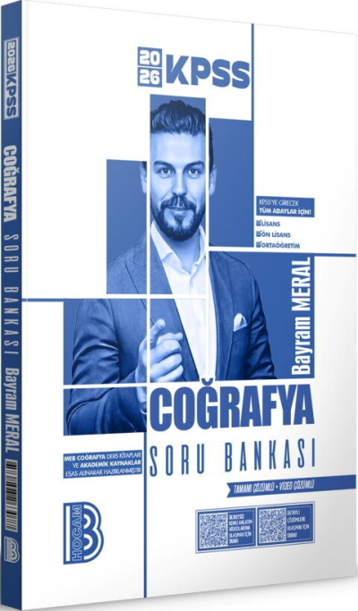 2026 KPSS Coğrafya Tamamı Çözümlü Soru Bankası Benim Hocam Yayınları FotokoPink