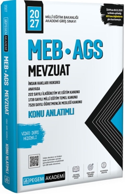 MEB AGS Mevzuat Konu Anlatımlı Pegem Yayınları FotokoPink