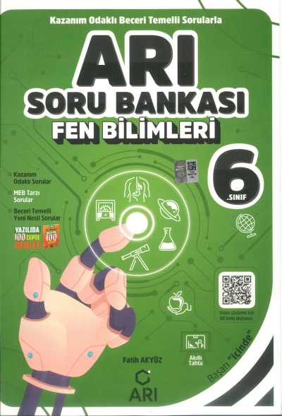 6. Sınıf Fen Bilimleri Soru Bankası Arı Yayınları FotokoPink