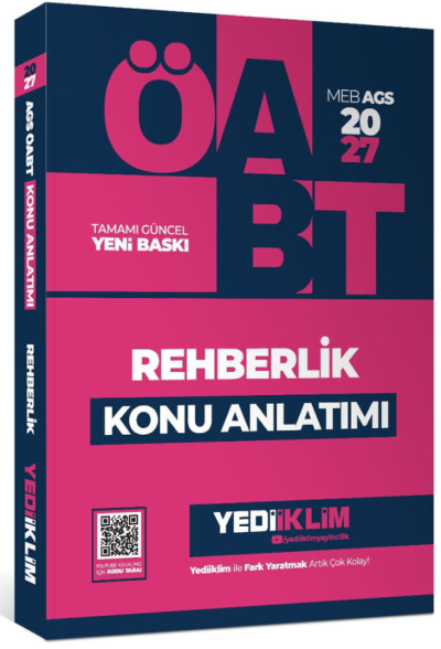 2027 ÖABT MEB-AGS Rehberlik Konu Anlatımı Yediiklim Yayınları