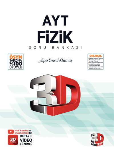 3D AYT Fizik Soru Bankası FotokoPink
