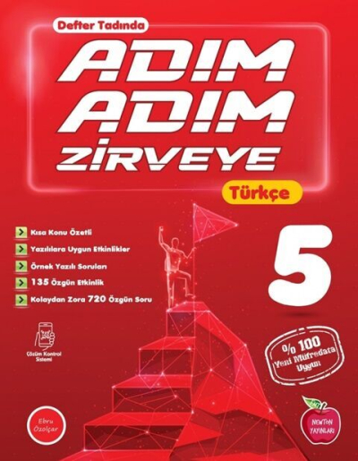 5. Sınıf Adım Adım Zirveye Türkçe Konu Anlatımlı Soru Bankası Newton Yayınları FotokoPink