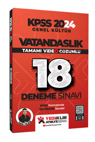VATANDAŞLIK 18 DENEME TAMAMI VİDEO ÇÖZÜMLÜ ATÖLYE SERİSİ FotokoPink