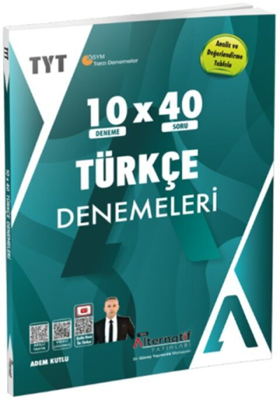 TYT Türkçe 10 x 40 Branş Denemeleri Alternatif Yayınları FotokoPink