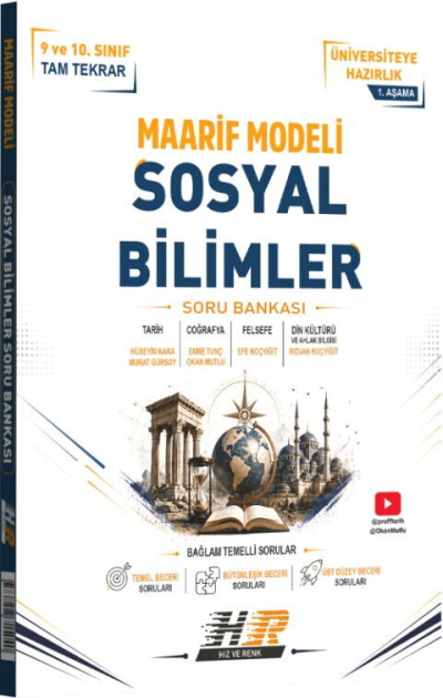 TYT Sosyal Bilimler Maarif Modeli Soru Bankası Hız ve Renk Yayınları FotokoPink