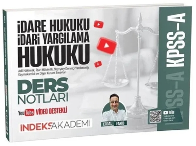 KPSS A Grubu İdare ve İdari Yargılama Hukuku Video Ders Notları Erdal Fanid İndeks Akademi Yayıncılık FotokoPink