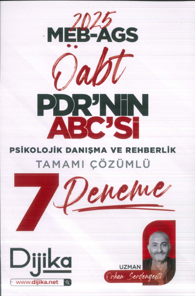 2025 MEB AGS ÖABT PDR nin ABC si Tamamı Çözümlü 7 Deneme Sınavı Dijika Yayınları FotokoPink