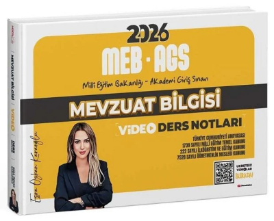 2026 MEB-AGS Mevzuat Bilgisi Video Ders Notları Hoca Kafası Yayınları FotokoPink