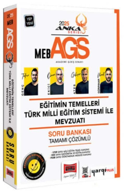2025 MEB AGS Eğitimin Temelleri ve Türk Milli Eğitim Sistemi ile Mevzuatı Soru Bankası Çözümlü Anka Serisi Yargı Yayınları FotokoPink