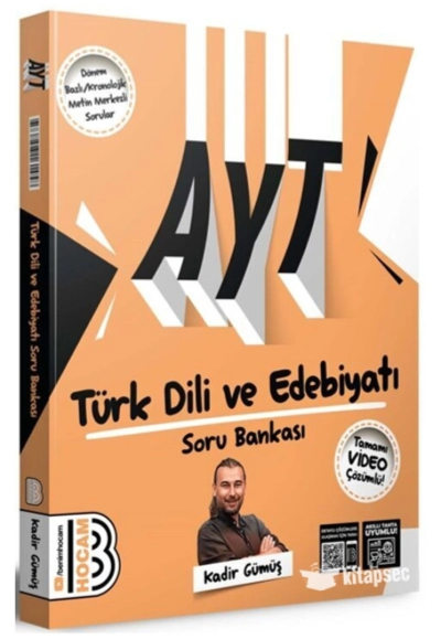 AYT Türk Dili ve Edebiyatı Soru Bankası Video Çözümlü Benim Hocam Yayınları FotokoPink