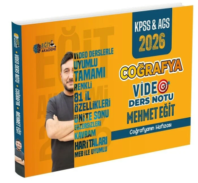 2026 MEB AGS KPSS Coğrafya Video Ders Notları Mehmet Eğit FotokoPink