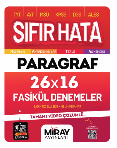 Sıfır Hata Paragraf 16 Deneme Miray Yayınları FotokoPink