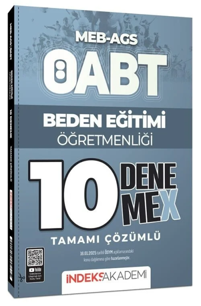 2025 ÖABT MEB-AGS Beden Eğitimi Öğretmenliği 10 DenemeX Çözümlü İndeks Akademi Yayıncılık