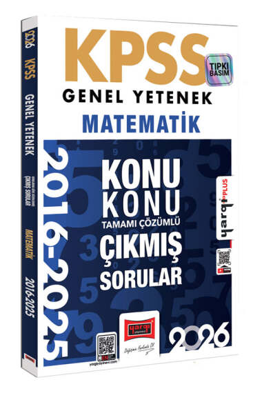 2026 KPSS Genel Yetenek Matematik 2016-2026 Konu Konu Tamamı Çözümlü Çıkmış Sorular Yargı Yayınları FotokoPink