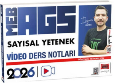 2026 MEB-AGS Öğretmen Adayları İçin Sayısal Yetenek Video Ders Notları (İlyas Güneş) Yargı Yayınları FotokoPink