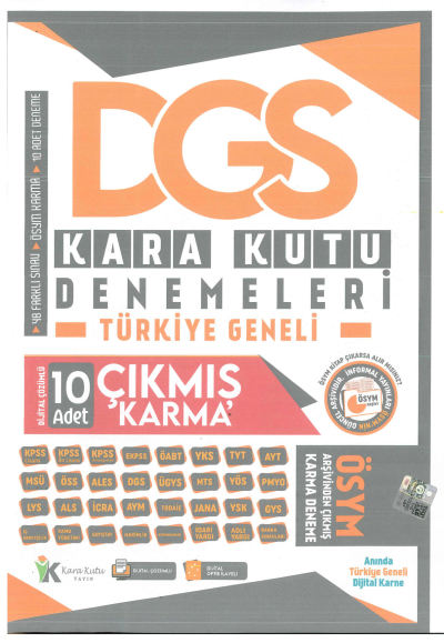 DGS KARA KUTU DENEMELERİ 10 ÇIKMIŞ KARMA DENEME FotokoPink