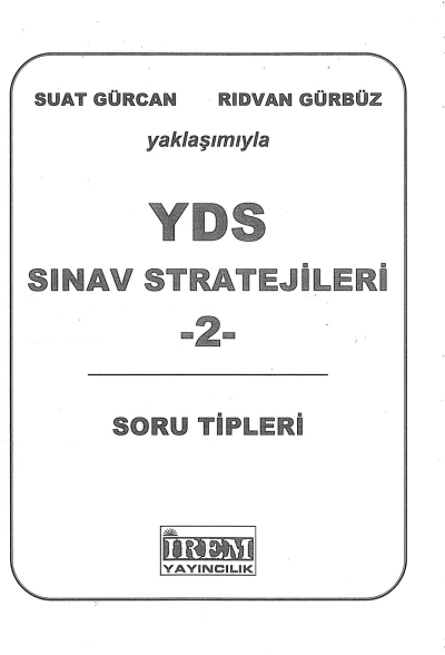 YDS SINAV STRATEJİLERİ 2 SORU TİPLERİ 2. KİTAP