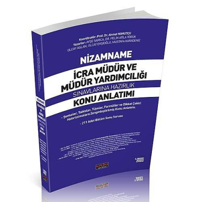 NİZAMNAME İCRA MÜDÜRLÜĞÜ KONU ANLATIMI FotokoPink