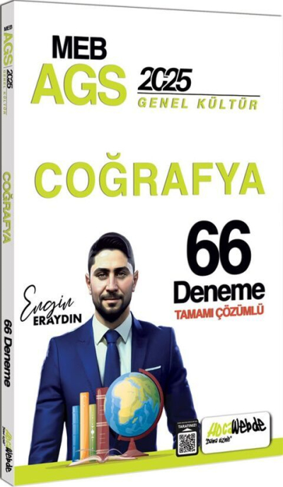 2025 MEB AGS Türkiye Coğrafyası Tamamı Çözümlü 33 Deneme Sınavı HocaWebde Yayınları FotokoPink