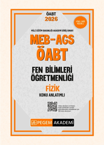 MEB AGS ÖABT Fen Bilimleri Öğretmenliği Konu Anlatımlı FİZİK Pegem Akademi FotokoPink