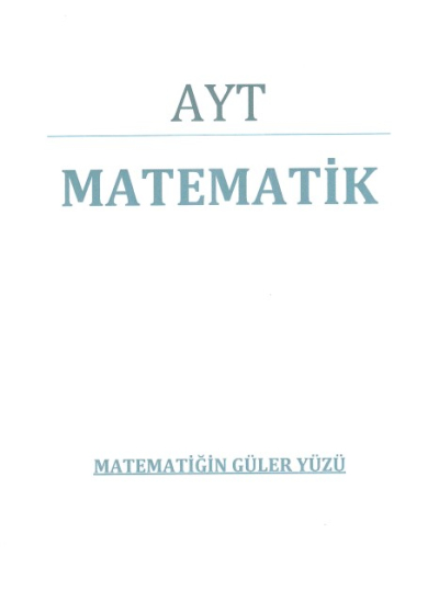 Matematiğin Güler Yüzü AYT Video Ders Notları FotokoPink