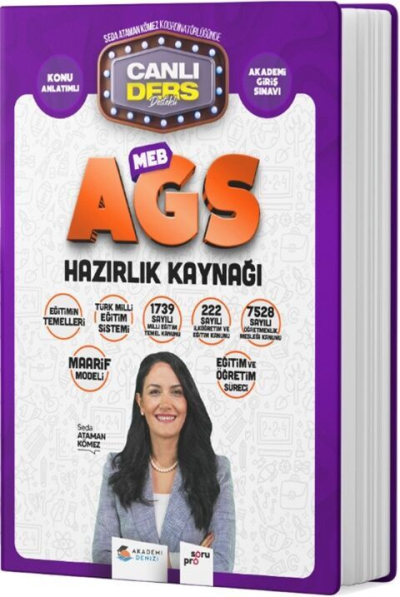 2025 MEB AGS Eğitim ve Eğitim Mevzuatı Konu Anlatımı Akademi Denizi