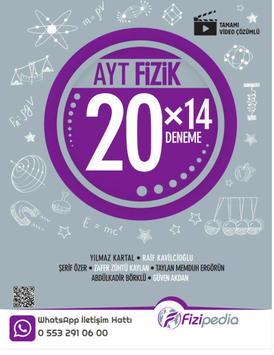 AYT Fizik 20 x 14 Deneme Fizipedia Yayınları FotokoPink