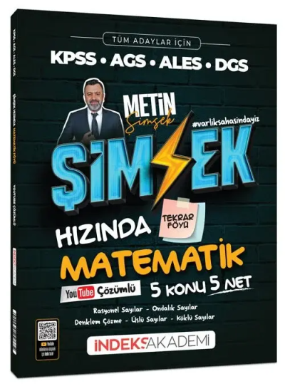 Şimşek Hızında Matematik Tekrar Föyü Youtube Video Çözümlü İndeks Akademi Yayıncılık FotokoPink