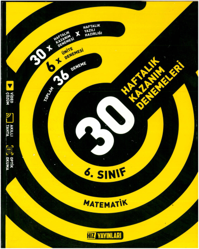 6.Sınıf Matematik Haftalık Deneme Hız Yayınları FotokoPink