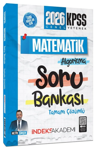 2026 KPSS Matematik Algoritma Soru Bankası Çözümlü Metin Şimşek İndeks Akademi Yayıncılık FotokoPink