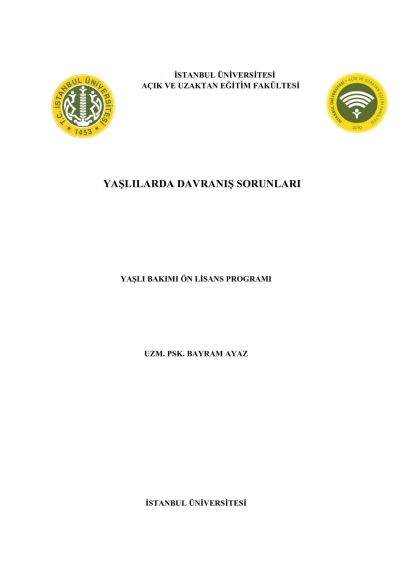 Yaşlılarda Davranış Sorunları FotokoPink