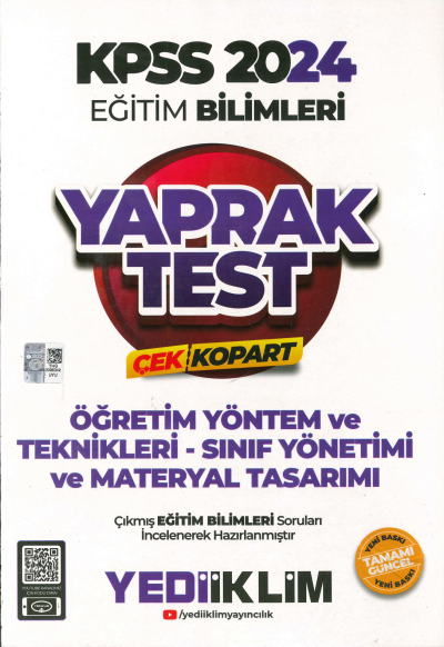 ÖYT- SINIF YÖNETİMİ VE MATERYAL TASARIM YAPRAK TEST FotokoPink