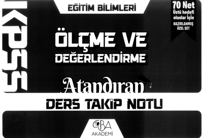 ÖLÇME VE DEĞERLENDİRME ATANDIRAN DERS TAKİP NOTU FotokoPink