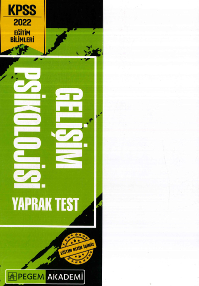 GELİŞİM PSİKOLOJİSİ YAPRAK TEST FotokoPink