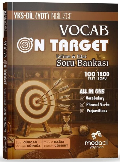 YKSDİL İngilizce VOCAB ON TARGET Kelime ve Edat Soru Bankası Modadil Yayınları FotokoPink