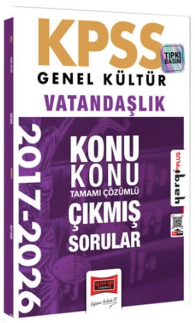 KPSS Genel Kültür Vatandaşlık Konu Konu Tamamı Çözümlü 10 Yıl Çıkmış Sorular Yargı Yayınları FotokoPink