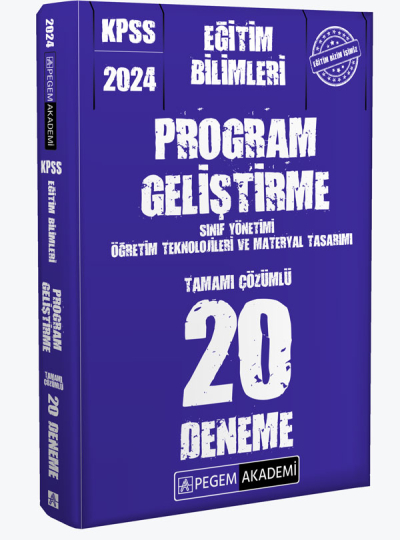2024 KPSS Eğitim Bilimleri Program Geliştirme 20 Deneme FotokoPink