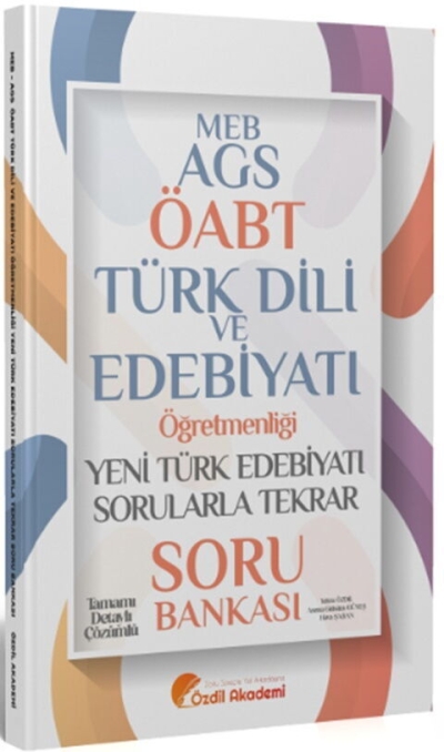 ÖABT MEB-AGS Türk Dili ve Edebiyatı Yeni Türk Edebiyatı Sorularla Tekrar Soru Bankası Çözümlü Özdil Akademi Yayınları FotokoPink