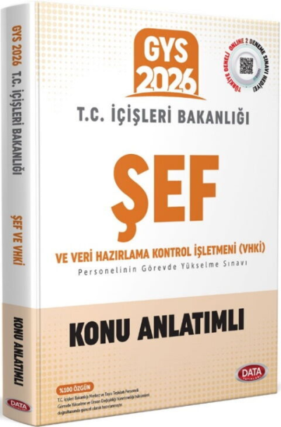 2026 T.C. İçişleri Bakanlığı Şef ve VHKİ GYS Konu Anlatımlı Data Yayınları FotokoPink