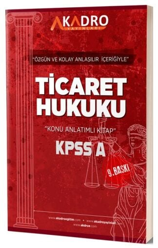 A Kadro Yayınları KPSS A Grubu Ticaret Hukuku Konu Anlatımlı FotokoPink