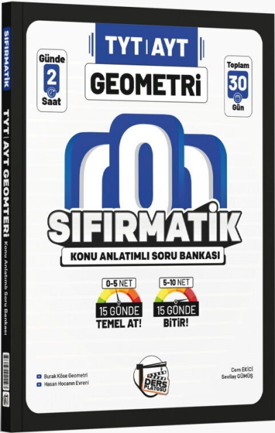 TYT AYT Geometri Sıfırmatik Konu Anlatımlı Soru Bankası Ders Platosu FotokoPink