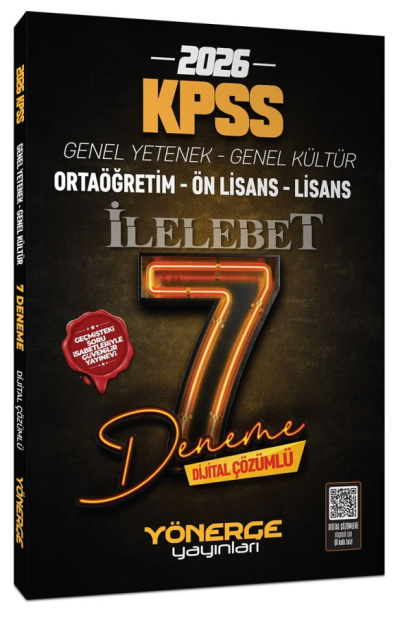 2026 KPSS Genel Yetenek Genel Kültür İlelebet 7 Deneme Çözümlü Yönerge Yayınları FotokoPink
