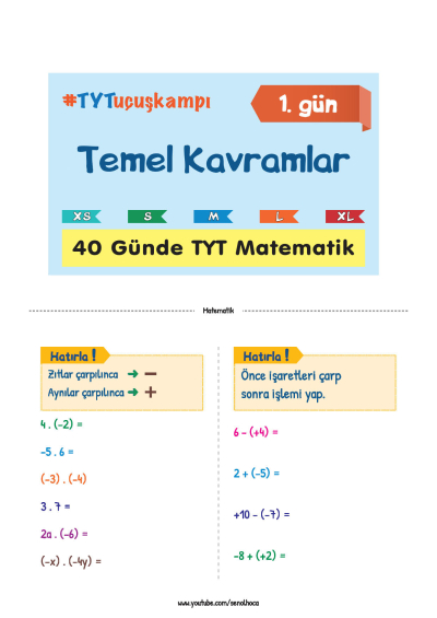 ŞENOL HOCA 40 GÜNDE TYT MATEMATİK