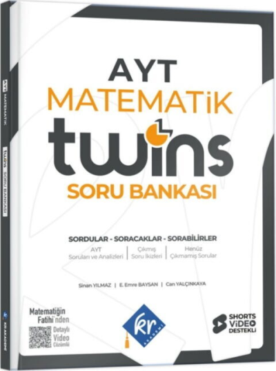 2027 AYT Twins Matematik Soru Bankası KR Akademi FotokoPink