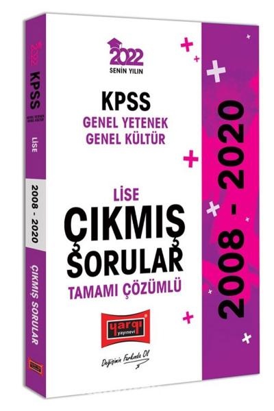 KPSS Genel Yetenek Genel Kültür Lise Tamamı Çözümlü Çıkmış Sorular 2008-2020 FotokoPink