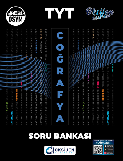 TYT Coğrafya Soru Bankası Oksijen Yayınları FotokoPink