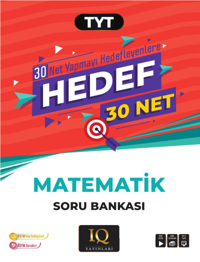 TYT Matematik Hedef 30 Soru Bankası IQ Yayınları FotokoPink