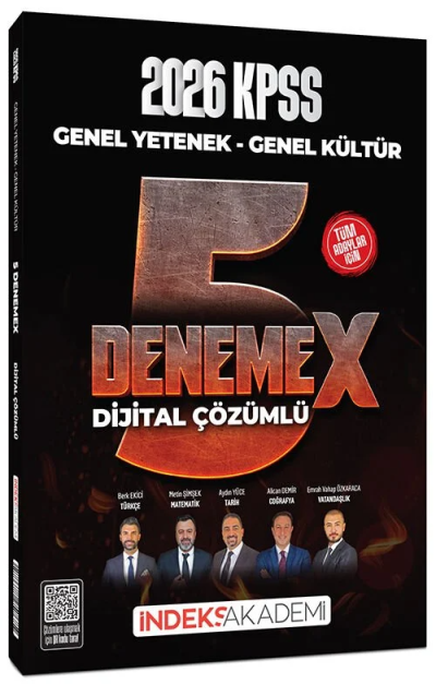 2026 KPSS Genel Yetenek Genel Kültür 5 DenemeX Çözümlü İndeks Akademi Yayıncılık FotokoPink