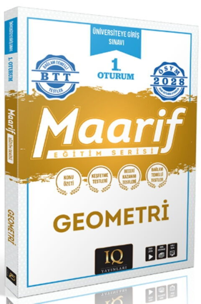 2028 TYT Geometri Maarif Eğitim Serisi 1. Oturum IQ Yayınları FotokoPink