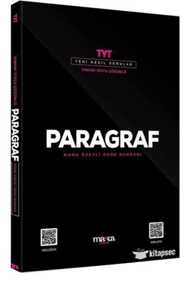 2024 TYT Paragraf Konu Özetli Yeni Nesil Soru Bankası Tamamı Video Çözümlü
